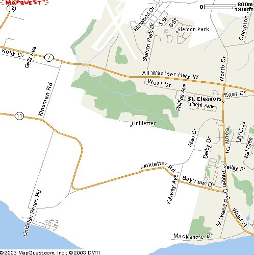 Map: Linkletter Beach PEI